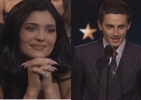 Timothée Chalamet se declara para Kylie Jenner ao vencer como melhor ator no Choice Awards