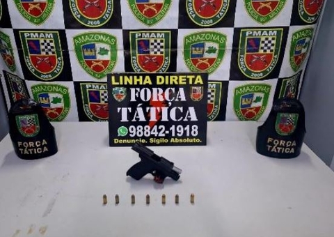 Foragido é recapturado com pistola e munições no Viver Melhor 