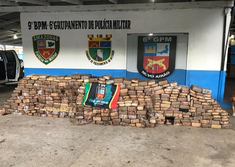 Polícia apreende quase uma tonelada de drogas em município do Amazonas