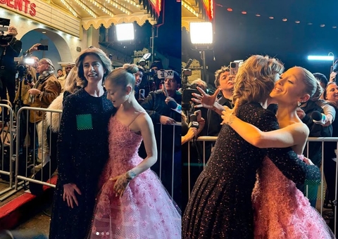 Fernanda Torres agita web ao mostrar encontro com Ariana Grande