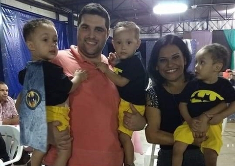 Tio de trigêmeos que perderam pais, avó e tia recebe doações até dos EUA