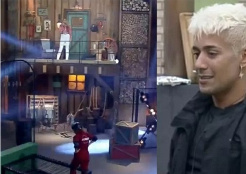 Tiago vence prova de fogo pela 2ª vez em 'A Fazenda'