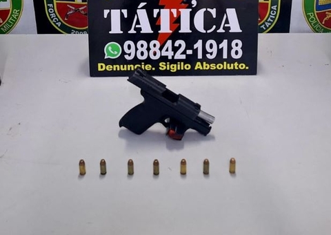 Foragido é flagrado com pistola e grupo de criminosos no Lago Azul 