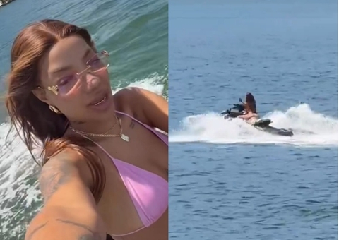 Ludmilla é multada após posar pilotando jet ski sem colete e habilitação
