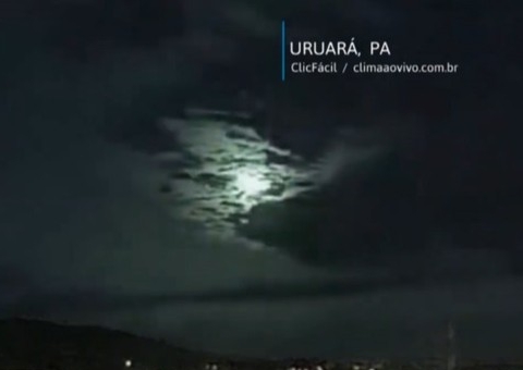 Meteoro cai e clarão no céu impressiona moradores no Pará; vídeo