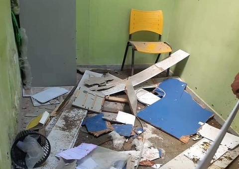 Vacas sobem em policlínica e desabam em consultório