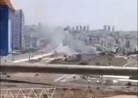 Vídeo: Hamas dispara oito foguetes contra Tel Aviv em Israel