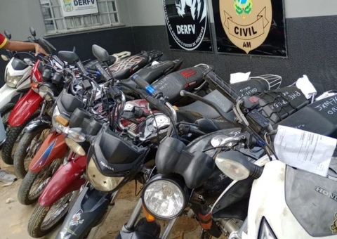 Operação recupera e devolve 17 motos roubadas em Manaus