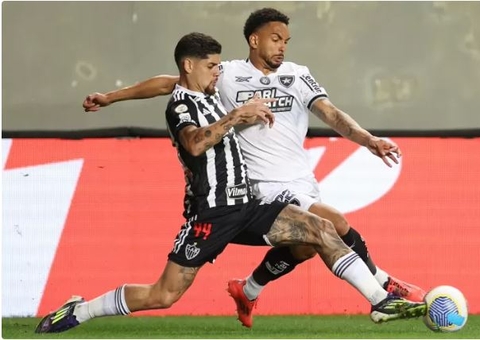 Botafogo desperdiça chances e fica no empate com o Atlético-MG