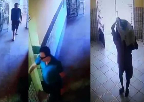 Diretor é flagrado roubando carne e produtos da merenda escolar; Veja vídeo