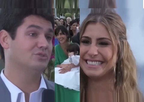 Veja vídeo de Carol Barcellos como madrinha no casamento de Renata Heillborn e Marcelo Courrege