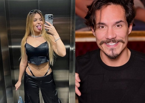 Ex-BBBs Eliezer e Viih Tube são clicados aos beijos em camarote