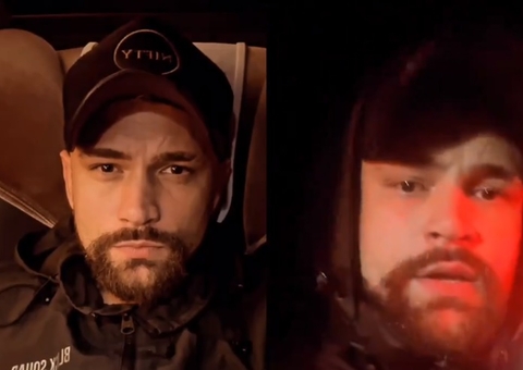 Ônibus com ex-bbb Vinicius capota em rodovia