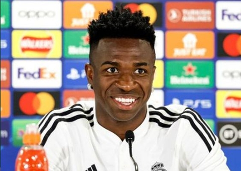 Em litígio com a Nike, Vini Jr. se esquiva: 'A gente tem contrato'