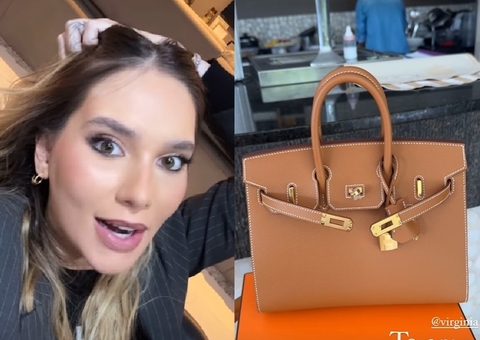 Após bolsa de meio milhão, Virgínia presenteia sogra com peça da mesma marc