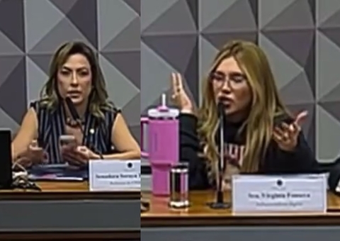Virgínia rebate senadora em CPI e é repreendida pelo tom: "Pega vídeo recente, pô"