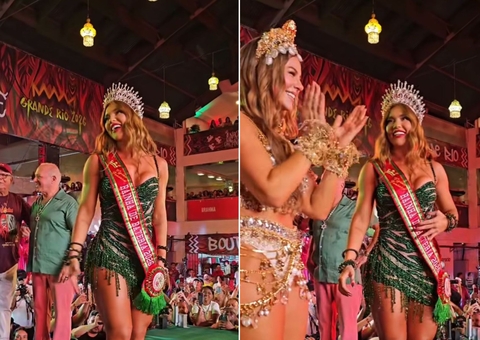 Virgínia Fonseca é oficialmente coroada como rainha de bateria da Grande Rio