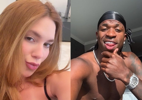 Virginia se hospeda na casa de Vini Jr e mostra treino na academia do jogador; veja