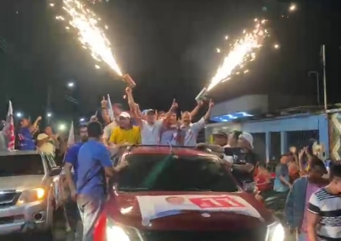 Vídeo: Carreata e festa marcam comemoração da vitória de Keitton Pinheiro em Coari