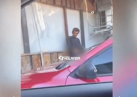 "Taradão" é filmado enquanto mostra pênis para mulher no estacionamento de café da manhã