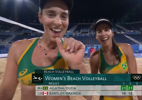 Ágatha e Duda derrotam Canadá e seguem para oitavas nas Olimpíadas