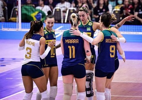 Classificado, Brasil vence Tailândia na Liga das Nações feminina de vôlei