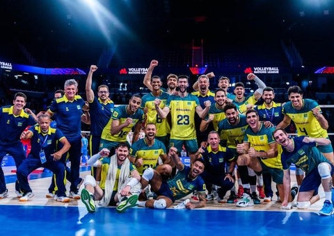 Com Lucarelli inspirado, Brasil vence Eslovênia na Liga das Nações de vôlei