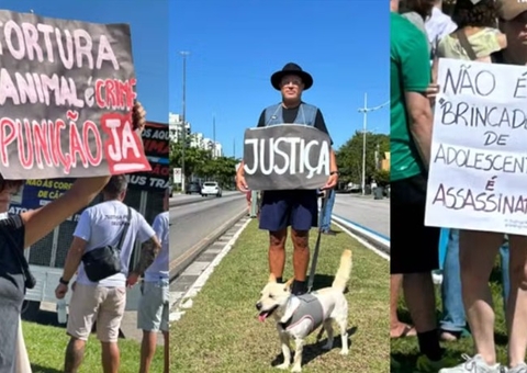 Manifestações pelo Brasil pedem justiça por cão Orelha 