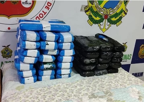 Drogas avaliadas em R$ 2 milhões são achadas dentro de barco no Amazonas