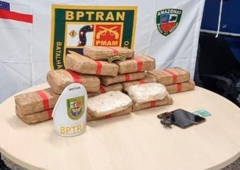 Trio é preso mais de 17 Kg de drogas escondidos no carro na AM-070