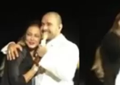 Paolla Oliveira e Diogo Nogueira trocam beijo e Mumuzinho revela como casal se conheceu