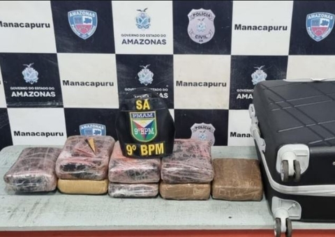 Passageiro é preso com 8 kg de drogas ao desembarcar de lancha em Manacapuru