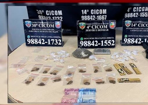 Mulher joga bolsa com drogas na casa de desconhecido ao ver PM e acaba presa em Manaus