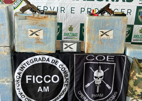 Operação apreende armas e meia tonelada de cocaína em Maués