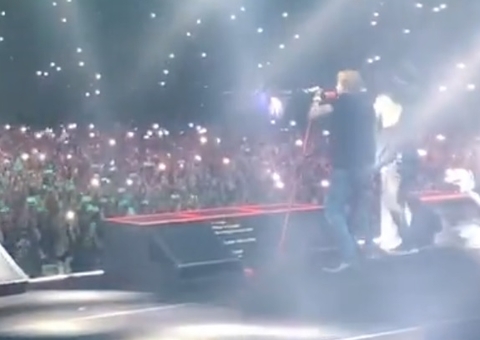 Começa show de Guns N’ Roses em Manaus; veja as primeiras imagens