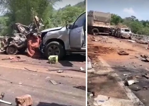 Acidente entre 14 veículos mata seis pessoas e deixa vários feridos na BR-414