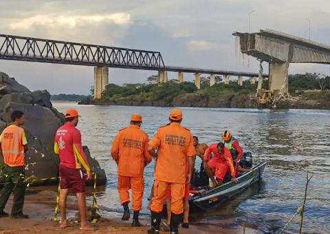 Duas pessoas seguem desaparecidas após ponte desabar entre Tocantins e Maranhão