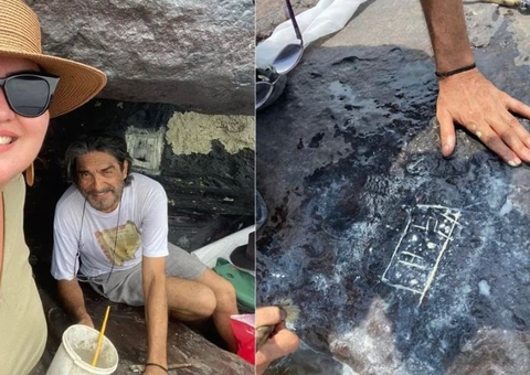 Historiador causa polêmica ao pintar gravuras rupestres milenares em Manaus