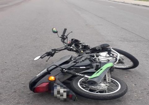 Acidente com motocicleta na Av. Brasil deixa homem ferido em Manaus