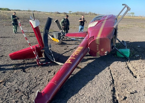 Helicóptero com 300 kg de cocaína cai em fazenda e ninguém vai preso