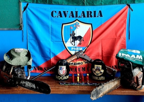 Homem é preso e motosserras são apreendidas no interior do Amazonas