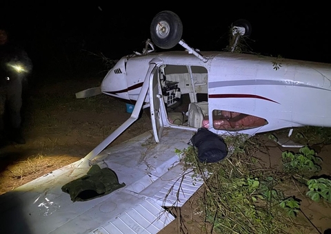 Piloto é preso após avião cair com 300kg de drogas