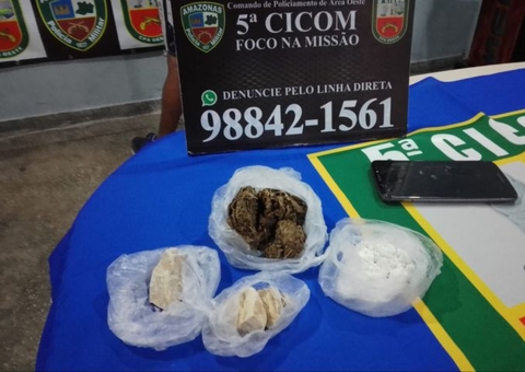 Homem é preso com drogas dentro de ônibus da linha 014 em Manaus