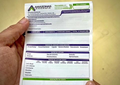 Cliente da Amazonas Energia nega ser responsável por 105 faturas cobradas em seu nome