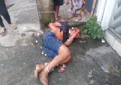 Suspeito de cometer assaltos é amarrado e espancado com pá em Manaus