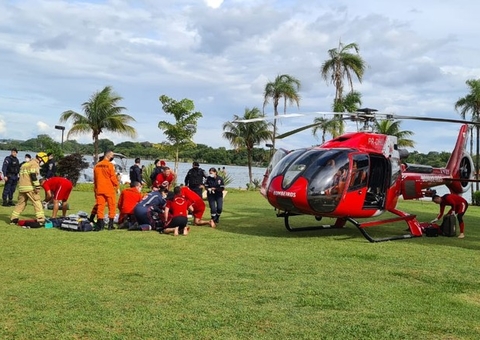 Mulher morre após ser atingida por motor de lancha ao tentar salvar filho 