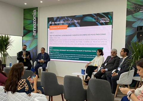 Lançamento do mercado de carbono marca 1º dia do Amazonas na COP 27