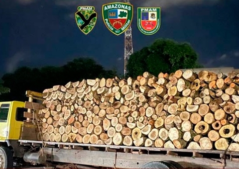 Polícia apreende 31 metros de madeira ilegal na AM-070