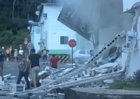 Vídeo:Explosão em condomínio deixa ferido e apartamento destruído em Manaus