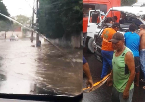 Vídeo: Forte temporal em Manaus causa alagamentos e acidentes 
